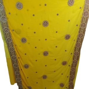 New saree with stitched blouse. No tags